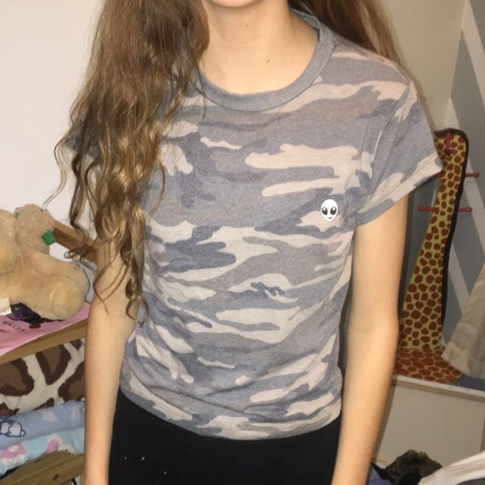 LA Hearts camo shirt